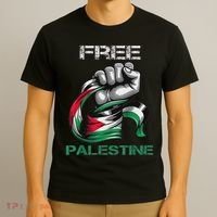I Love Free Palestine Flag Save Gaza Strip Palestinian T-Shirt thumb 3