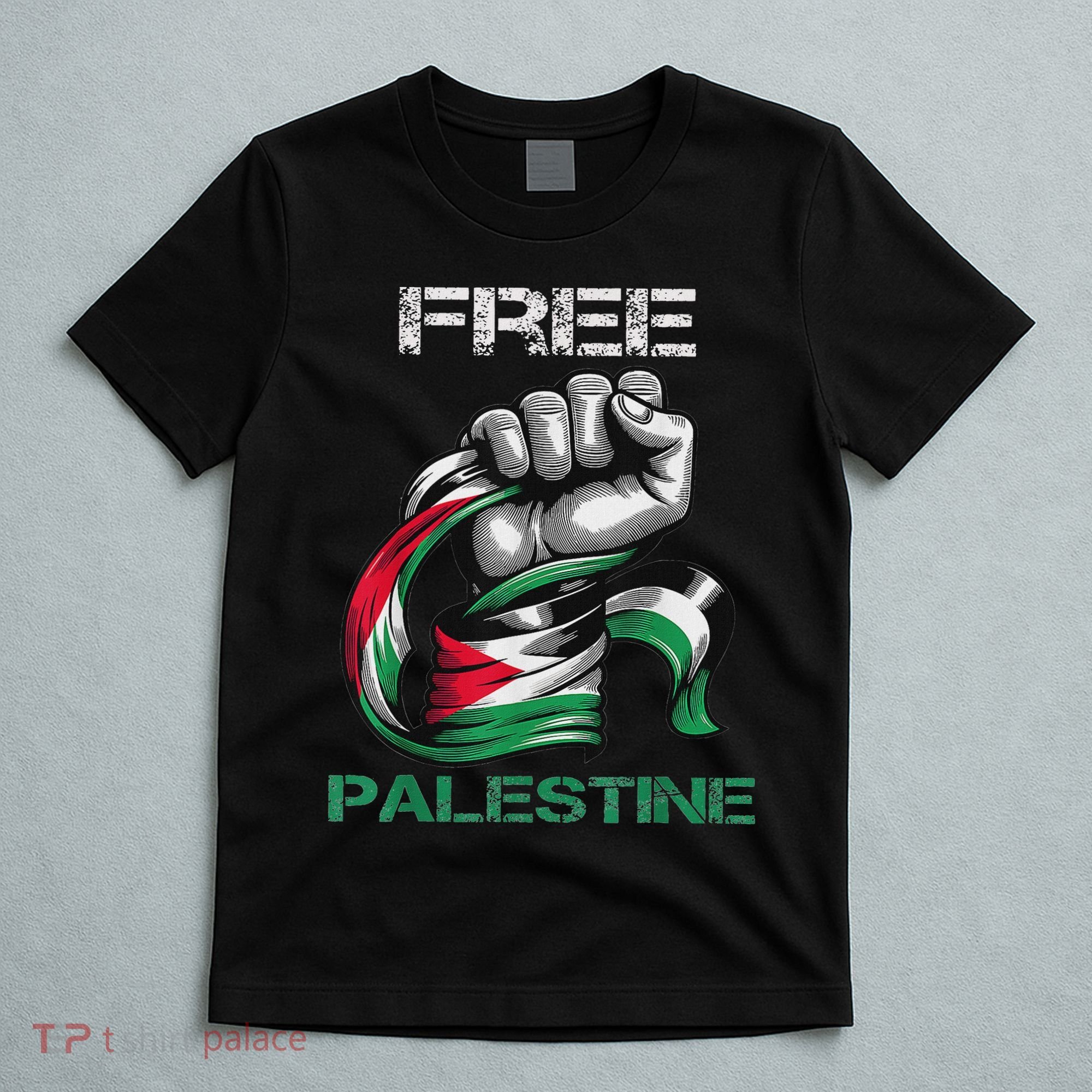 I Love Free Palestine Flag Save Gaza Strip Palestinian T-Shirt