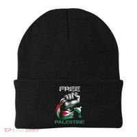 I Love Free Palestine Flag Save Gaza Strip Palestinian Beanie thumb 0