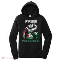 I Love Free Palestine Flag Save Gaza Strip Palestinian Women's Hoodie thumb 0