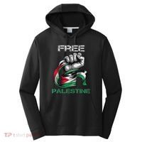 I Love Free Palestine Flag Save Gaza Strip Palestinian Performance Fleece Hoodie thumb 0