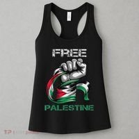 I Love Free Palestine Flag Save Gaza Strip Palestinian Women's Tank Top thumb 3