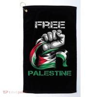 I Love Free Palestine Flag Save Gaza Strip Palestinian Golf Towel thumb 0