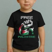 I Love Free Palestine Flag Save Gaza Strip Palestinian Toddler T-Shirt thumb 2