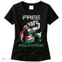 I Love Free Palestine Flag Save Gaza Strip Palestinian Women's T-Shirt thumb 0