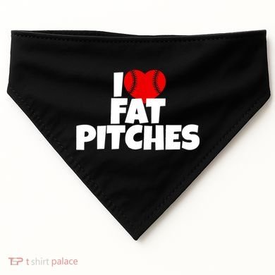 I Love Fat Pitches USA-Made Doggie Bandana