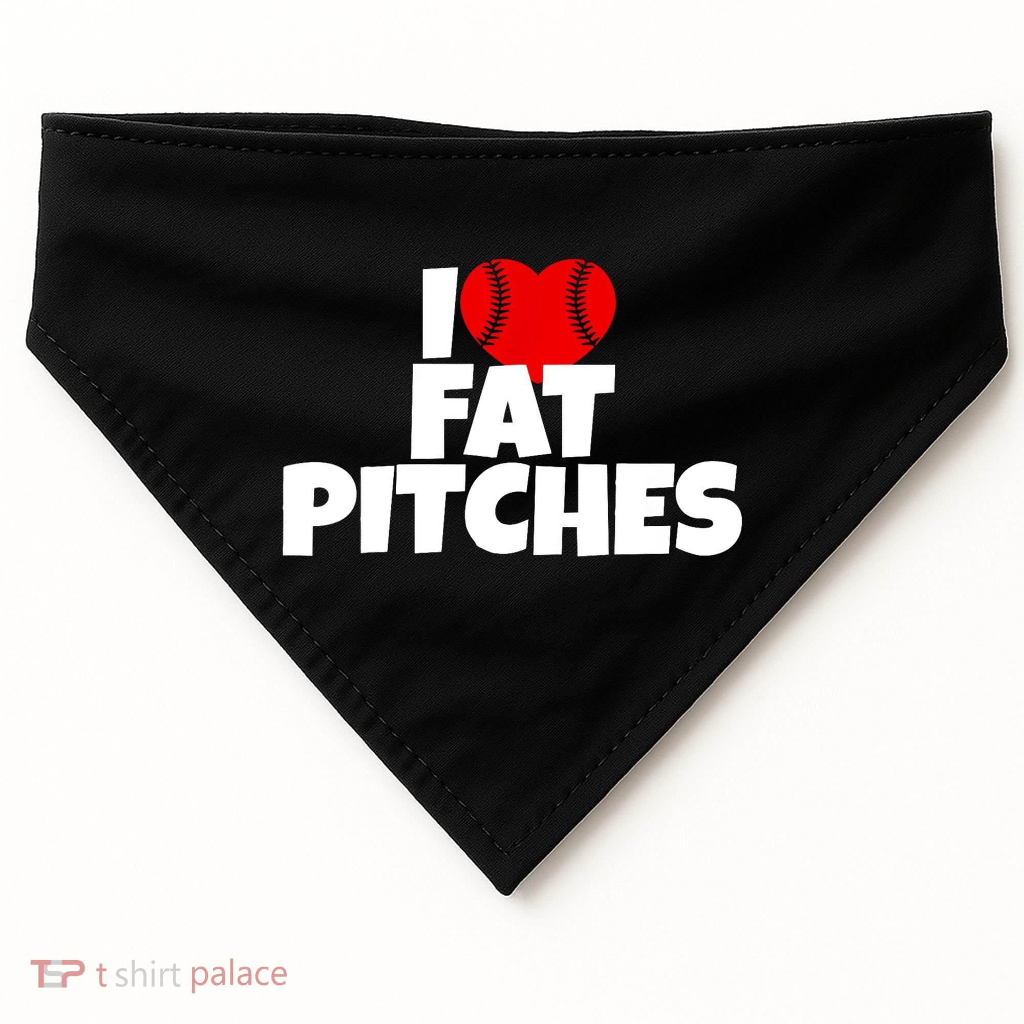 I Love Fat Pitches USA-Made Doggie Bandana