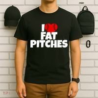 I Love Fat Pitches T-Shirt thumb 6
