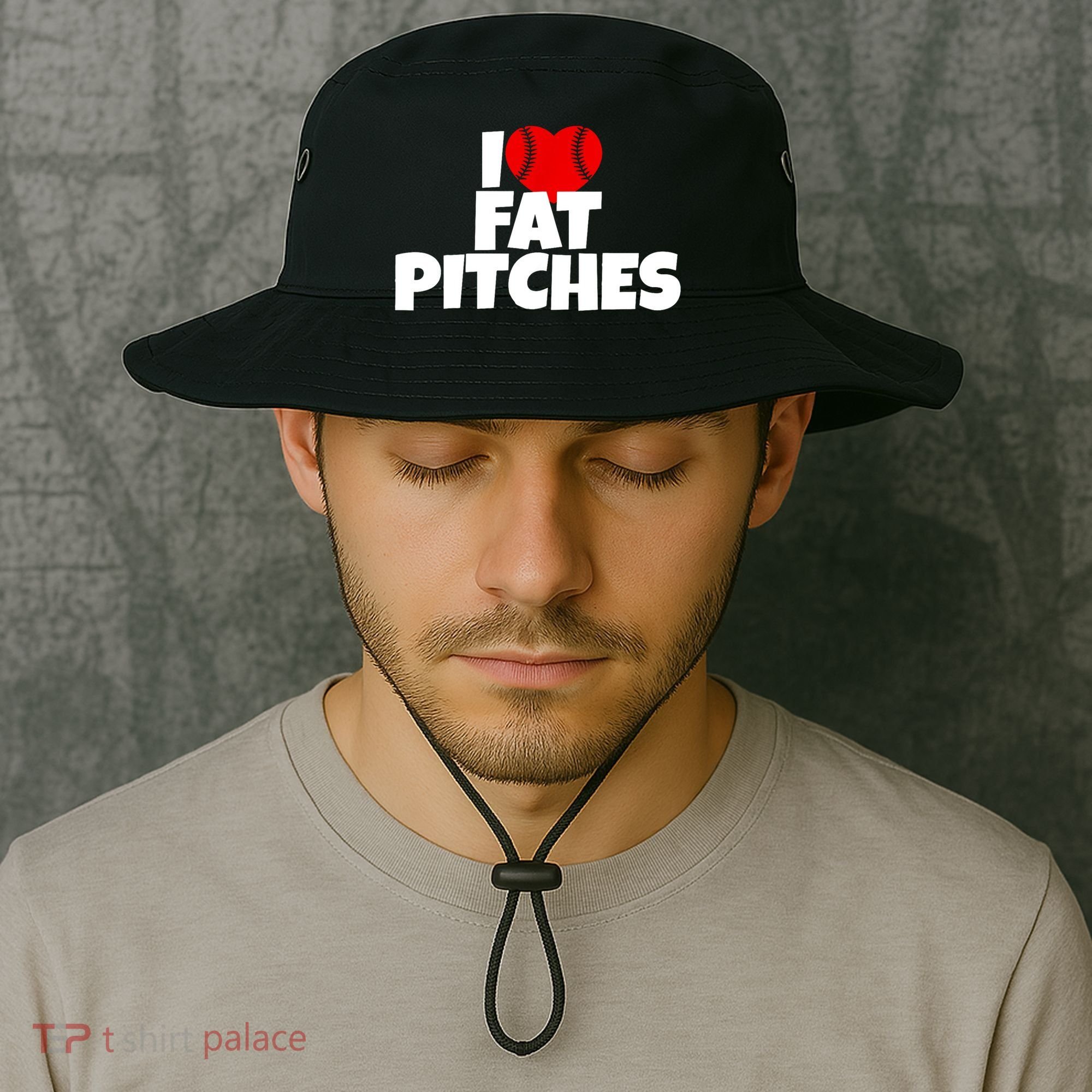 I Love Fat Pitches Bucket Hat