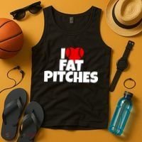 I Love Fat Pitches Tank Top thumb 4