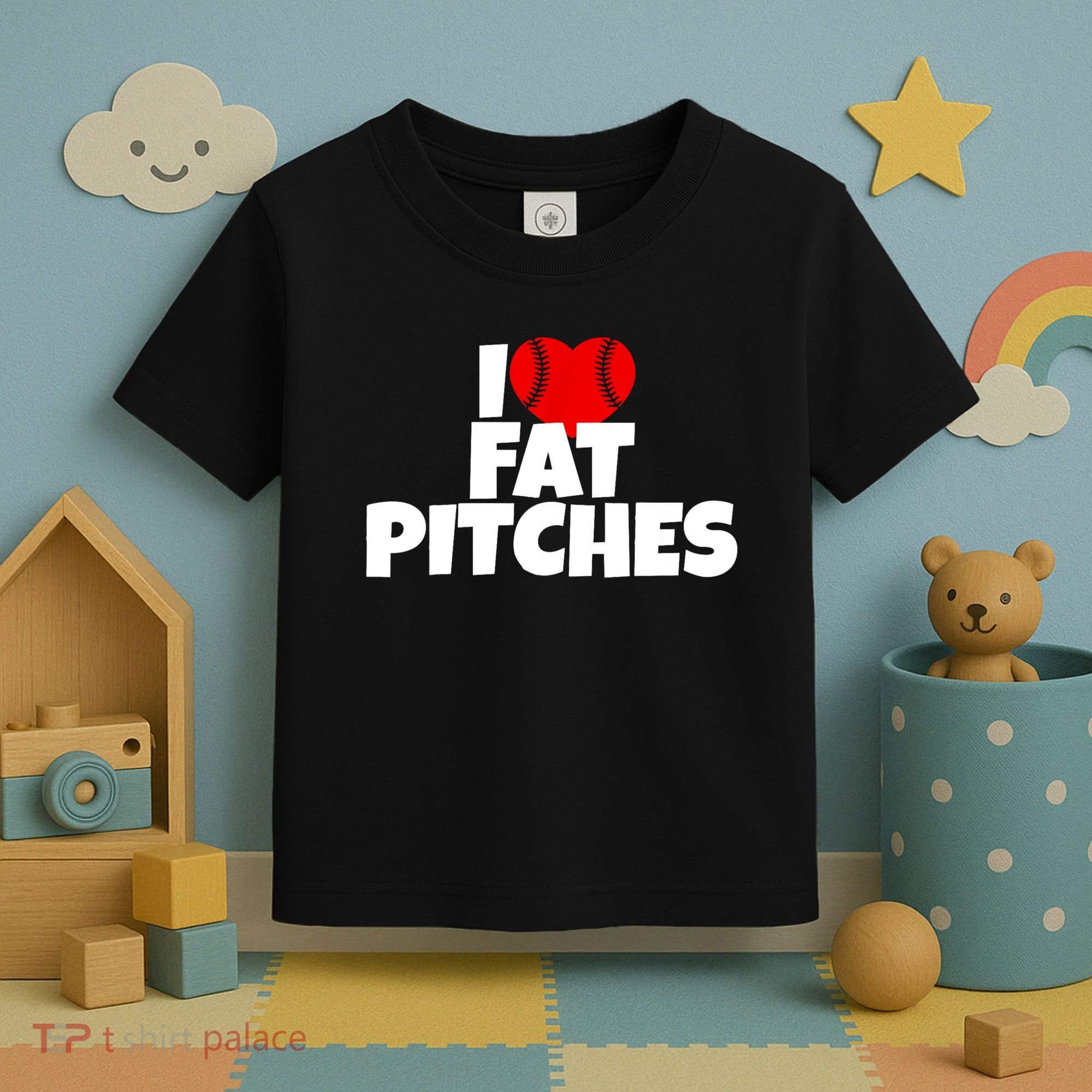 I Love Fat Pitches Toddler T-Shirt
