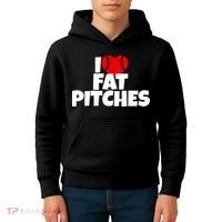 I Love Fat Pitches Kids Hoodie thumb 4