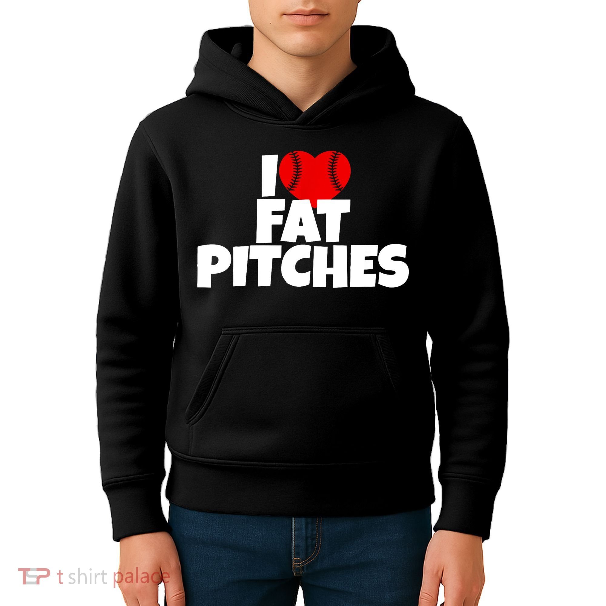 I Love Fat Pitches Kids Hoodie