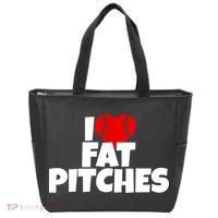 I Love Fat Pitches Tote Bag thumb 0