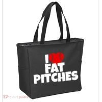 I Love Fat Pitches Tote Bag thumb 2