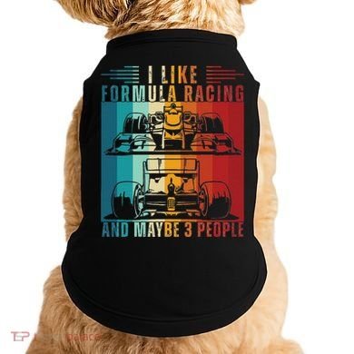 I Like Formula Racing And Maybe 3 People Retro Doggie Tank