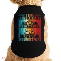 I Like Formula Racing And Maybe 3 People Retro Doggie Tank thumb 0