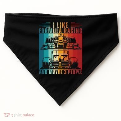 I Like Formula Racing And Maybe 3 People Retro USA-Made Doggie Bandana