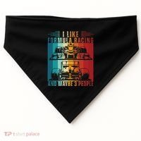 I Like Formula Racing And Maybe 3 People Retro USA-Made Doggie Bandana thumb 0