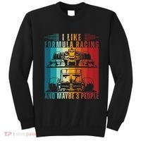 I Like Formula Racing And Maybe 3 People Retro Sweatshirt thumb 0