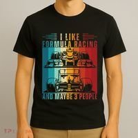 I Like Formula Racing And Maybe 3 People Retro T-Shirt thumb 3