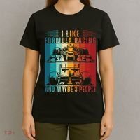 I Like Formula Racing And Maybe 3 People Retro T-Shirt thumb 4
