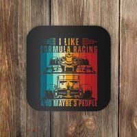 I Like Formula Racing And Maybe 3 People Retro Coaster thumb 0
