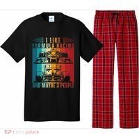 I Like Formula Racing And Maybe 3 People Retro Pajama Set thumb 0