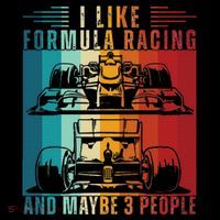 I Like Formula Racing And Maybe 3 People Retro Women's Hoodie thumb 2