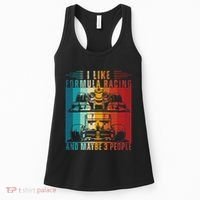 I Like Formula Racing And Maybe 3 People Retro Women's Tank Top thumb 0