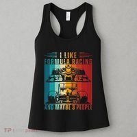 I Like Formula Racing And Maybe 3 People Retro Women's Tank Top thumb 3