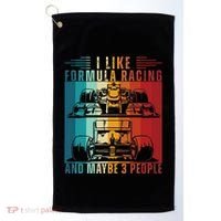 I Like Formula Racing And Maybe 3 People Retro Golf Towel thumb 0
