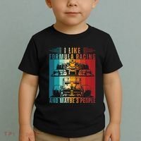 I Like Formula Racing And Maybe 3 People Retro Toddler T-Shirt thumb 2