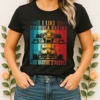 I Like Formula Racing And Maybe 3 People Retro Women's T-Shirt thumb 2