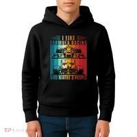I Like Formula Racing And Maybe 3 People Retro Kids Hoodie thumb 4