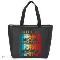 I Like Formula Racing And Maybe 3 People Retro Tote Bag thumb 0