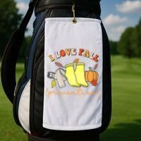I Love Fall (Prevention) Golf Towel thumb 2
