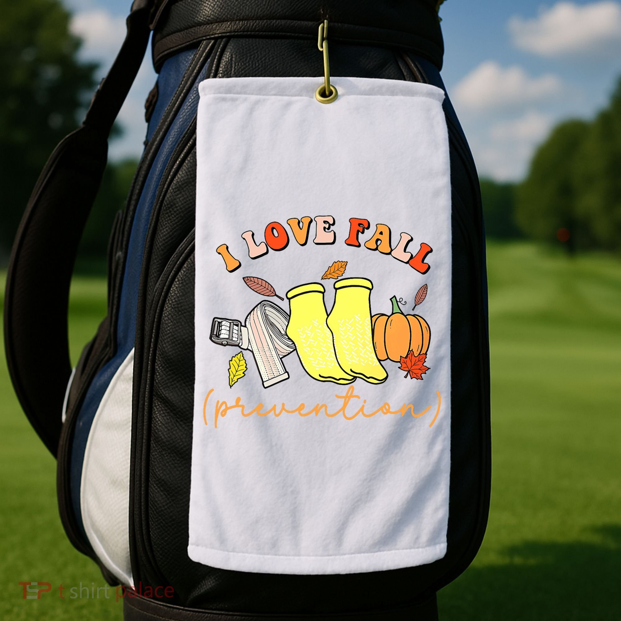 I Love Fall (Prevention) Golf Towel