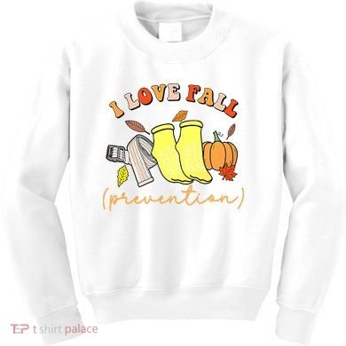 I Love Fall (Prevention) Kids Sweatshirt
