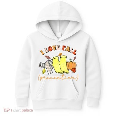 I Love Fall (Prevention) Kids Hoodie