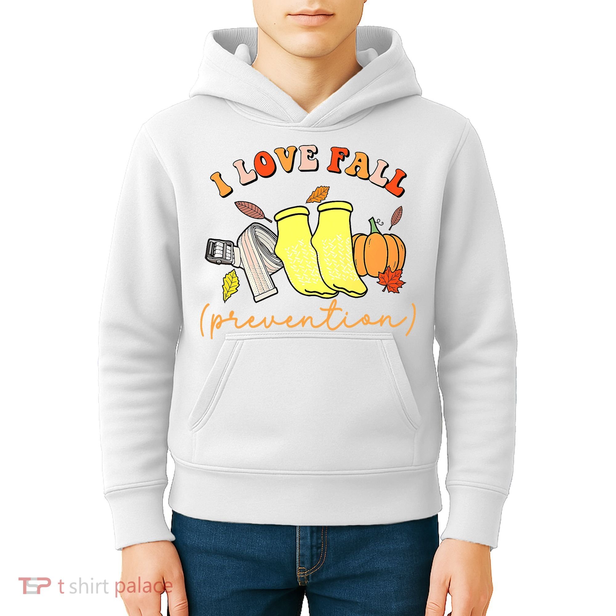 I Love Fall (Prevention) Kids Hoodie