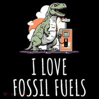 I Love Fossil Fuels Ornament thumb 1