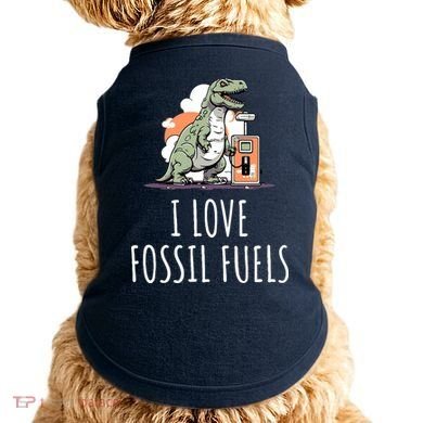 I Love Fossil Fuels Doggie Tank