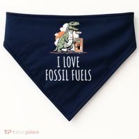 I Love Fossil Fuels USA-Made Doggie Bandana thumb 0