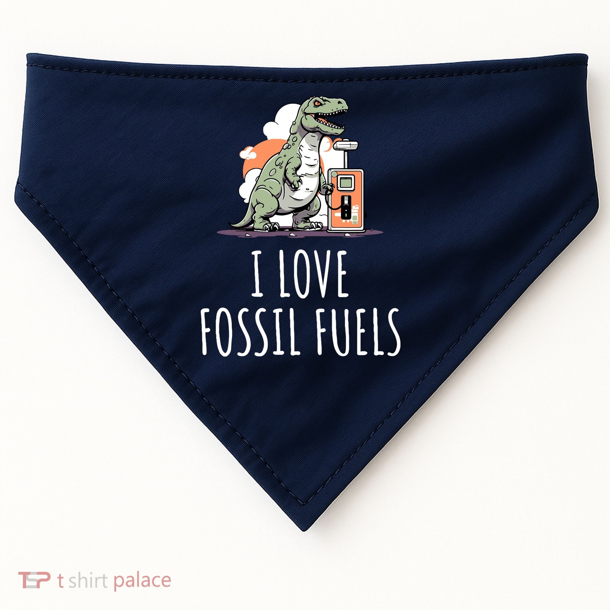 I Love Fossil Fuels USA-Made Doggie Bandana