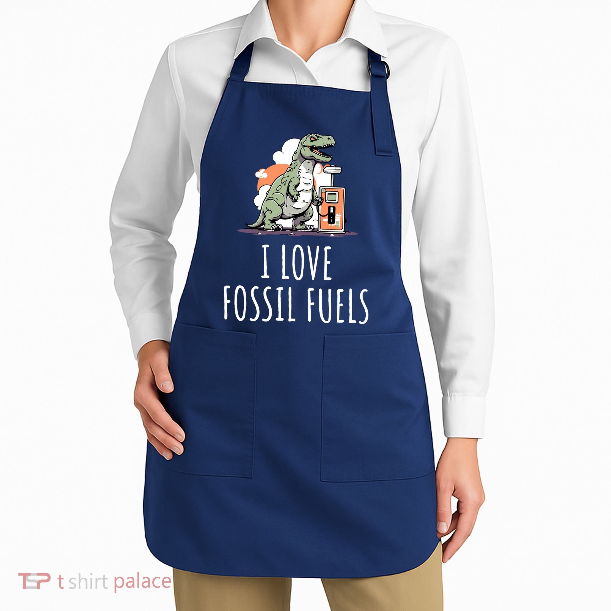 I Love Fossil Fuels Apron