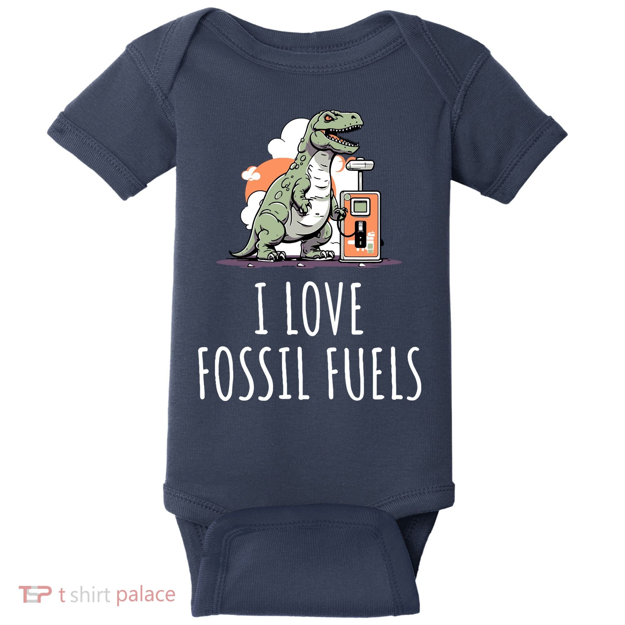 I Love Fossil Fuels Baby Bodysuit