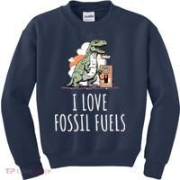 I Love Fossil Fuels Kids Sweatshirt thumb 0