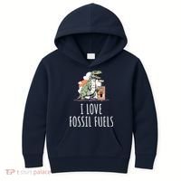I Love Fossil Fuels Kids Hoodie thumb 0