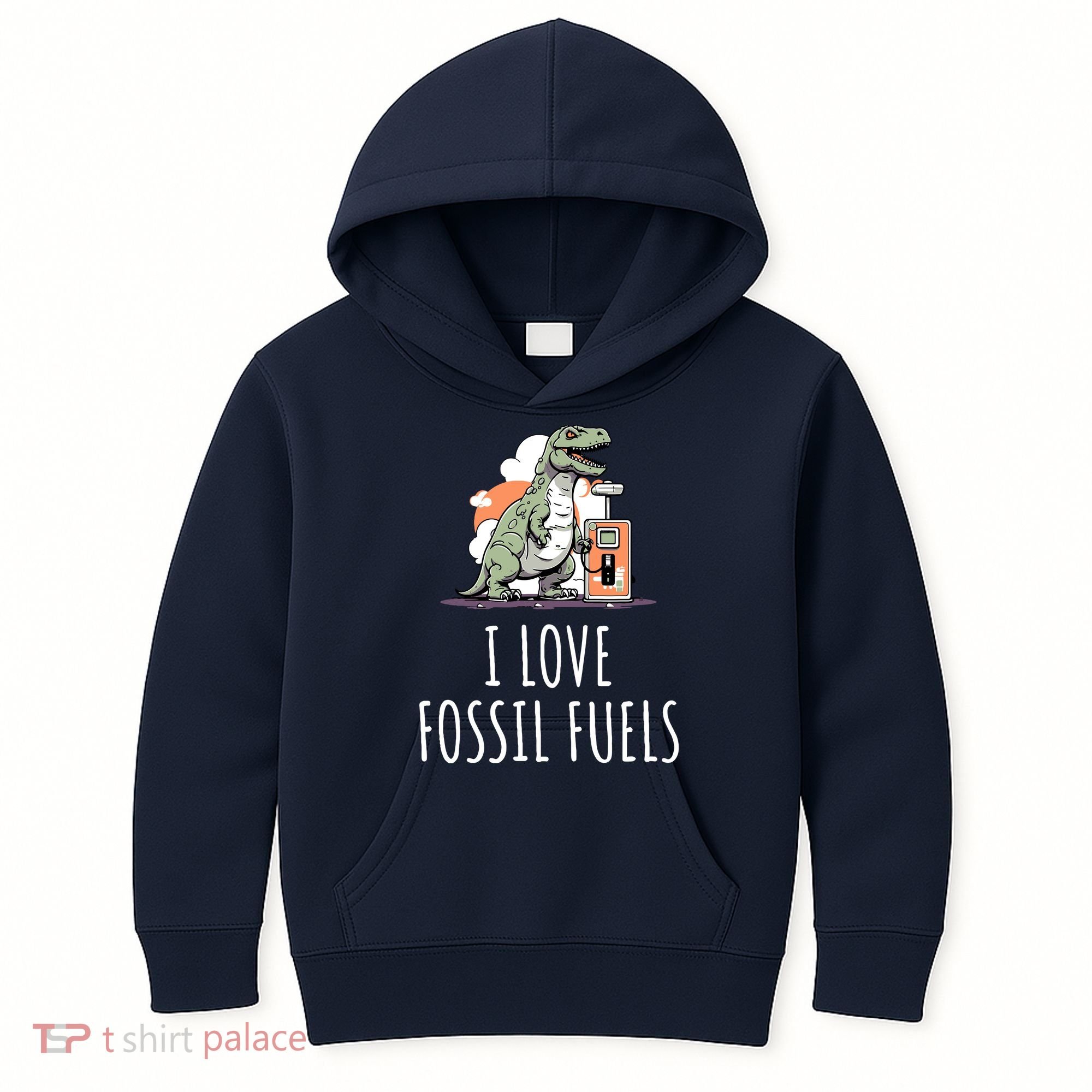 I Love Fossil Fuels Kids Hoodie
